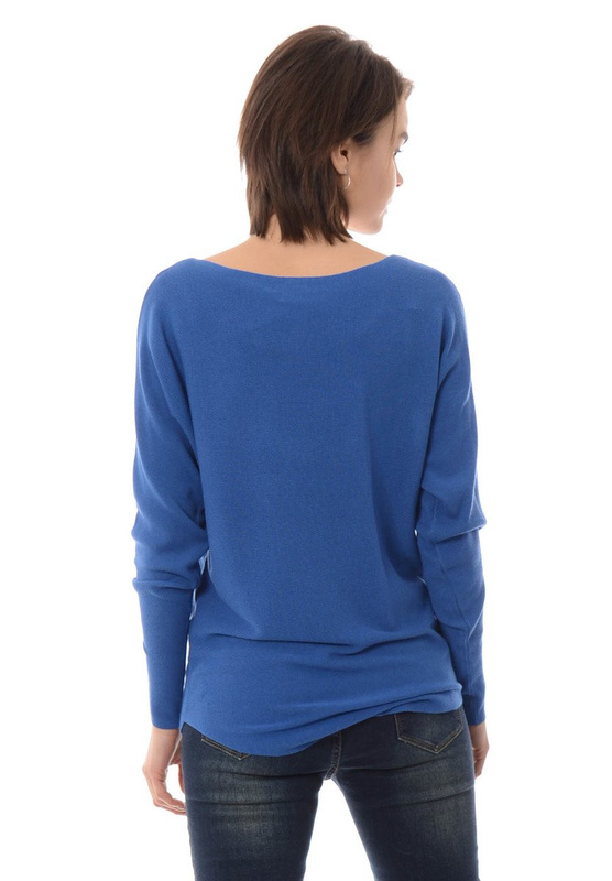 Damska Bluzka Oversize Niebieska