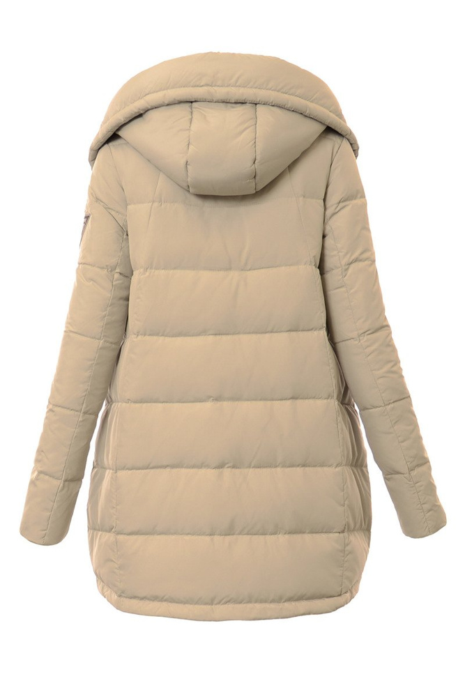 Puchowa Damska Kurtka Zimowa Ginny Szaro Pistacjowa