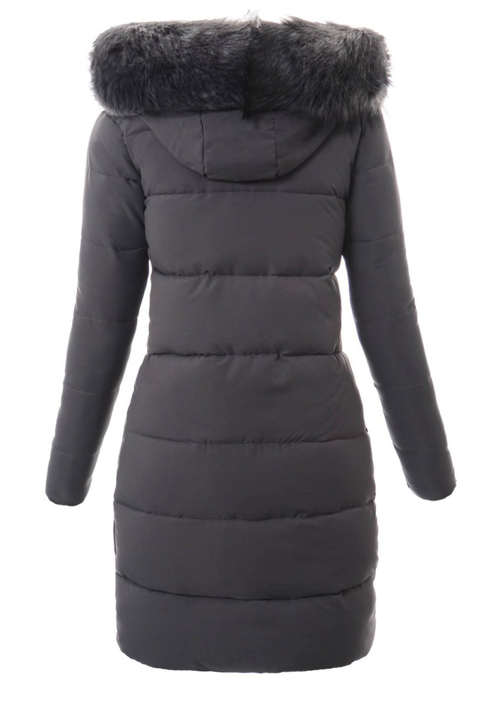 Damska Zimowa Kurtka Ortalionowa Szara
