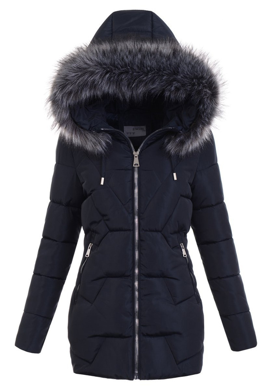 Damska Kurtka Ortalionowa Sara Granatowa