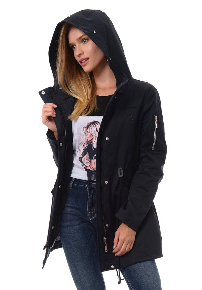 Damska Kurtka Parka 2w1 Amelia Granatowa