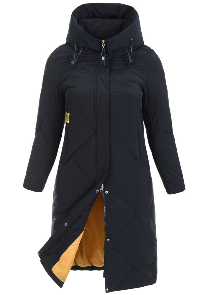 Damska Kurtka Pikowana Długa Natasza Granatowa