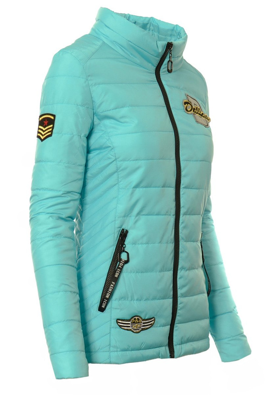 Damska Jesienna Wiosenna Kurtka Mery Morska