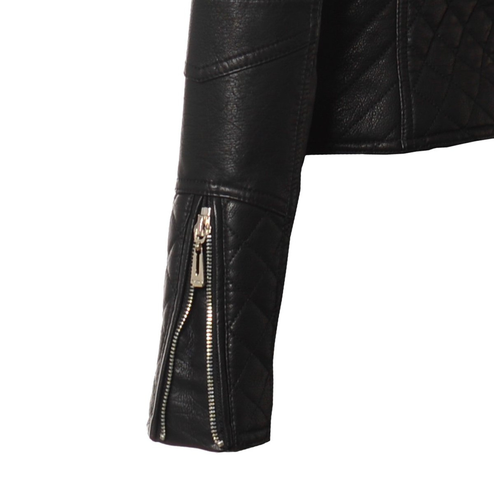 Motocyklowa Damska Kurtka Ramoneska Andrea Czarna