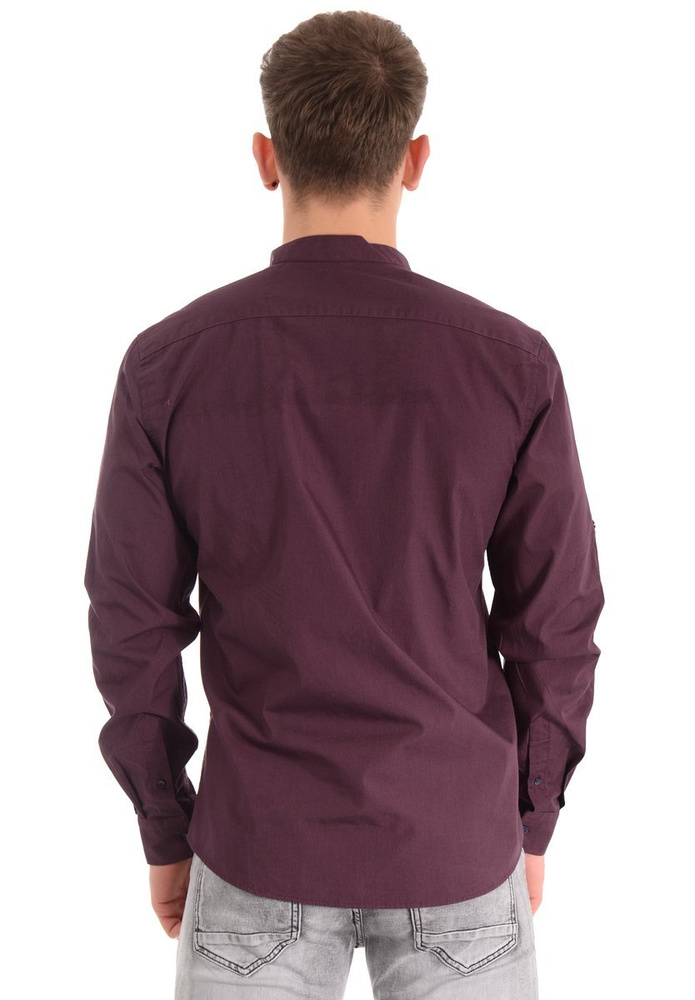 Męska Koszula Bordowa