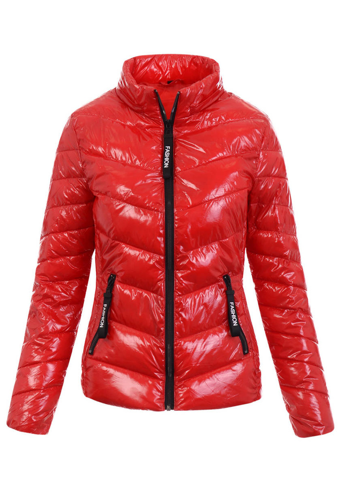 Damska Wiosenno- Jesienna Kurtka Roksana Czerwona