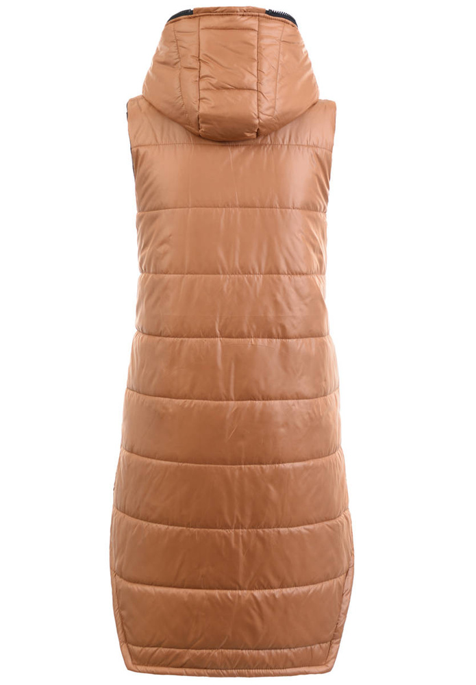 Damska Kamizelka Bezrękawnik Julia Brązowy