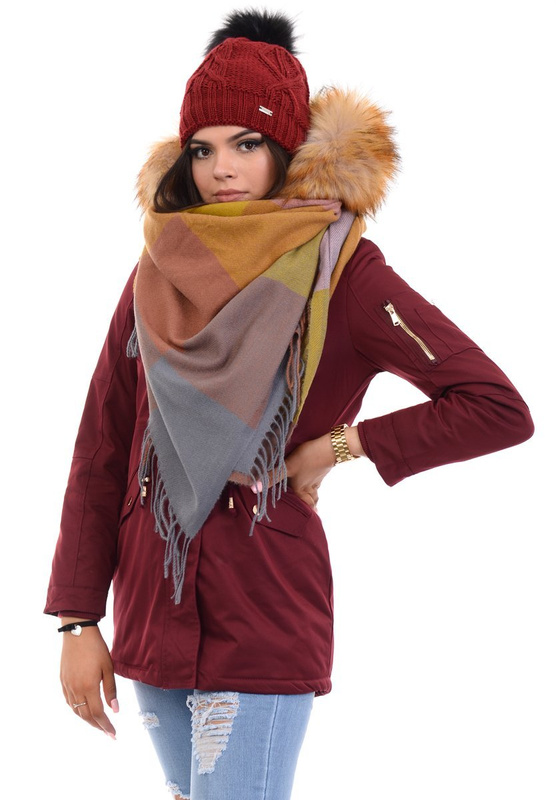 Chusta Damska Brązowa