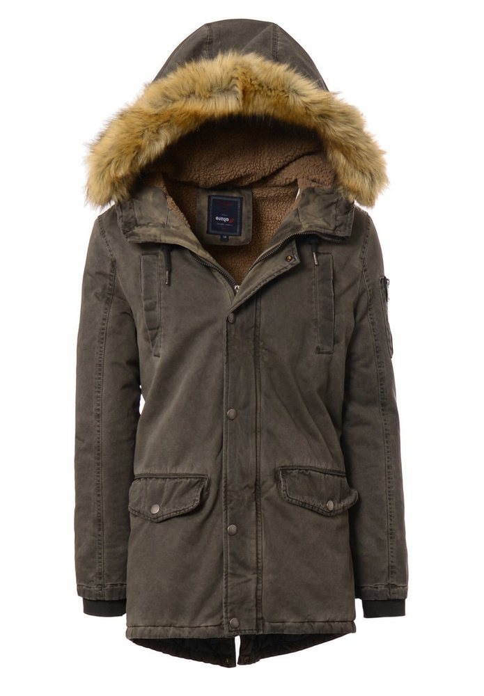 Męska Kurtka Parka Paweł Khaki