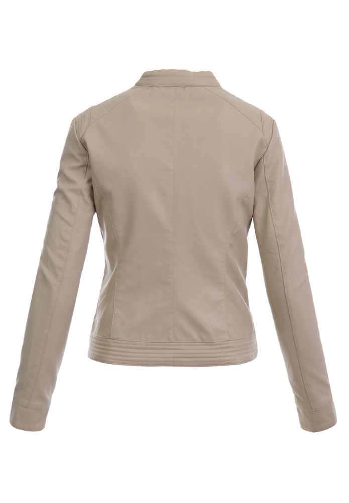 Damska Kurtka Ramoneska Nataly Bezowa