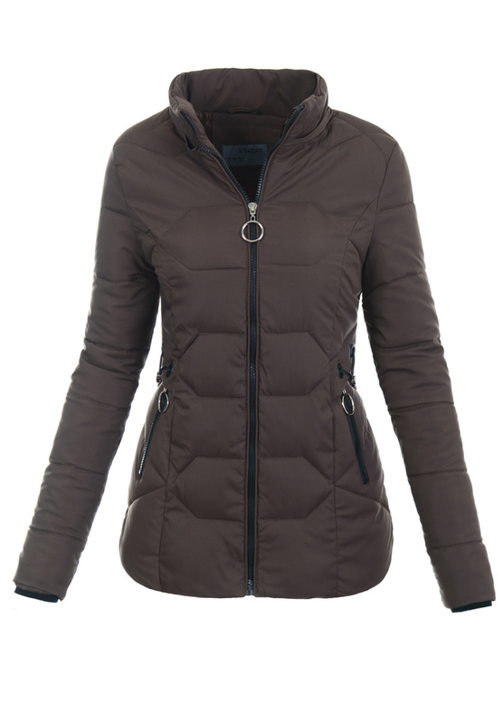 Damska Kurtka Pikowana Nora Brązowa
