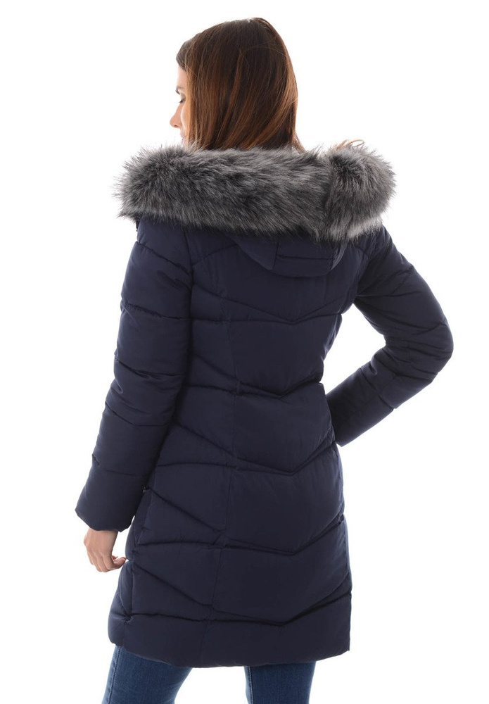 Damska Zimowa Kurtka Ortalionowa Klementyna Granatowa