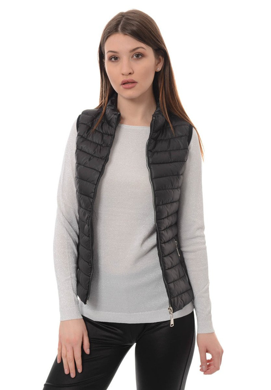 Damska Kamizelka Bezrękawnik Czarny