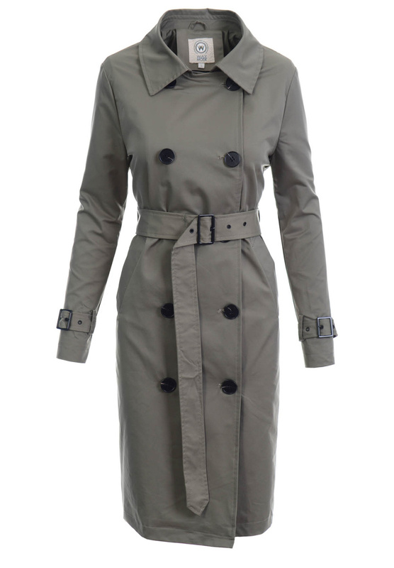 Damska Wiosenna Kurtka Płaszcz Parka Nancy Zielony