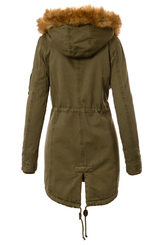 Damska Kurtka Parka Zimowa Zielona