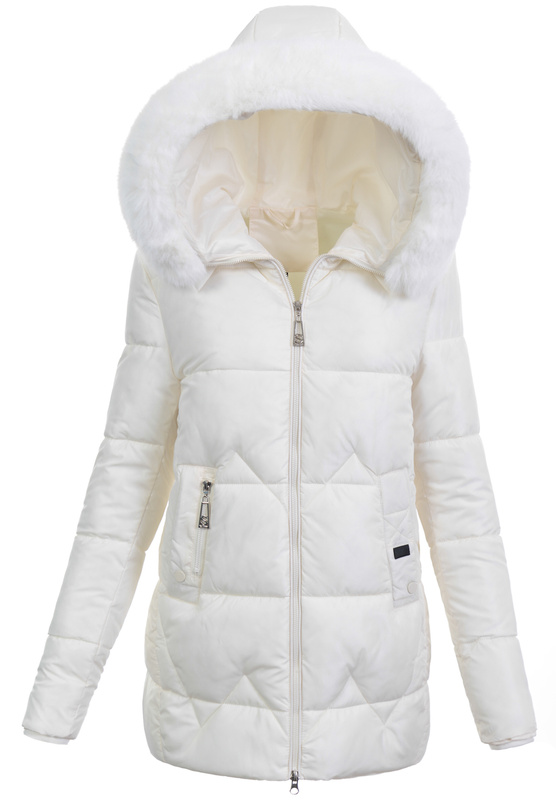 Damska Kurtka Zimowa Amira Waniliowa