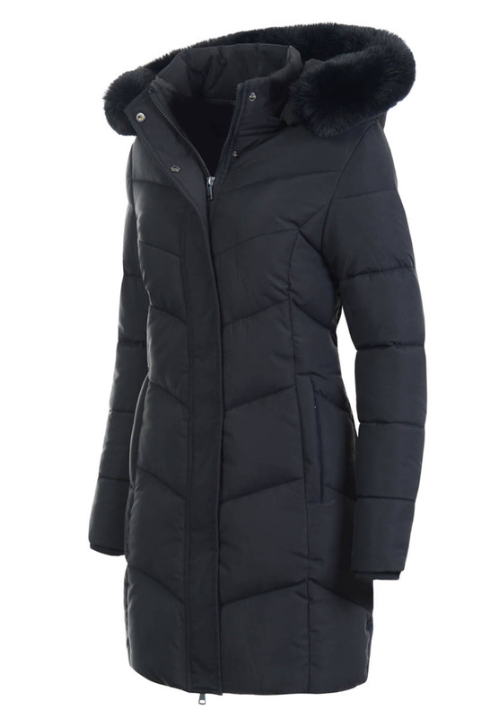 Damska Kurtka Zimowa Pikowana Lidia Czarna