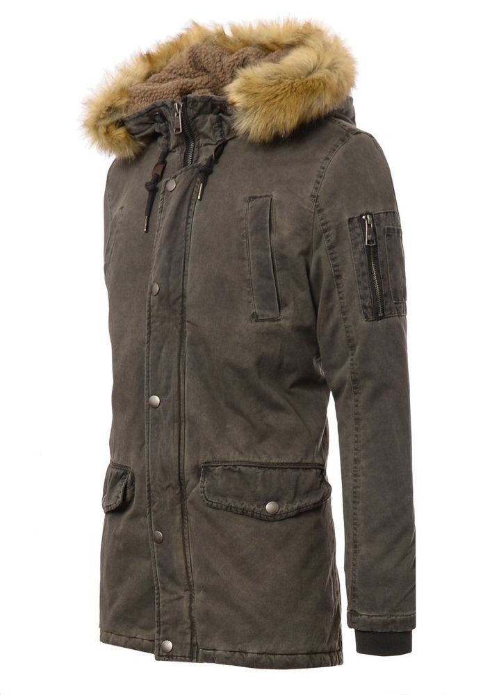 Męska Kurtka Parka Paweł Khaki