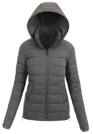 Damska Kurtka Zimowa Bernadeta Szara