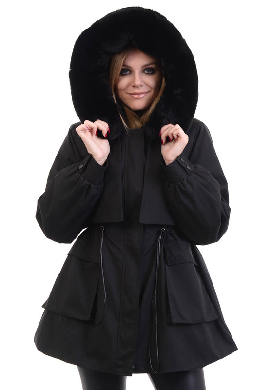 Damska Zimowa Kurtka Marlena Czarna