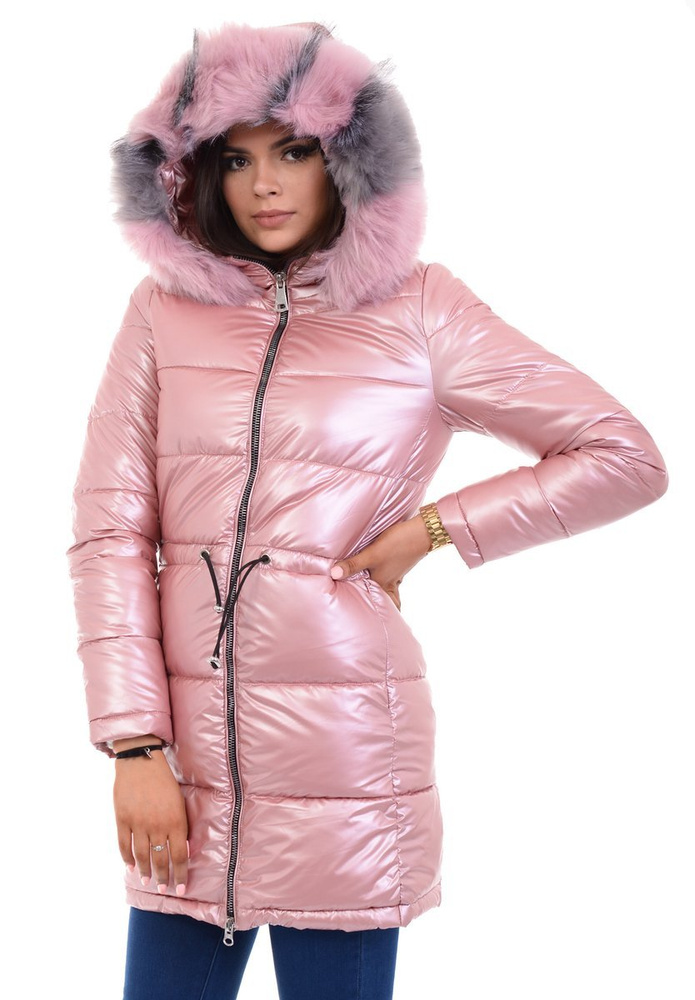 Damska Kurtka Ortalionowa Adelajda Różowa