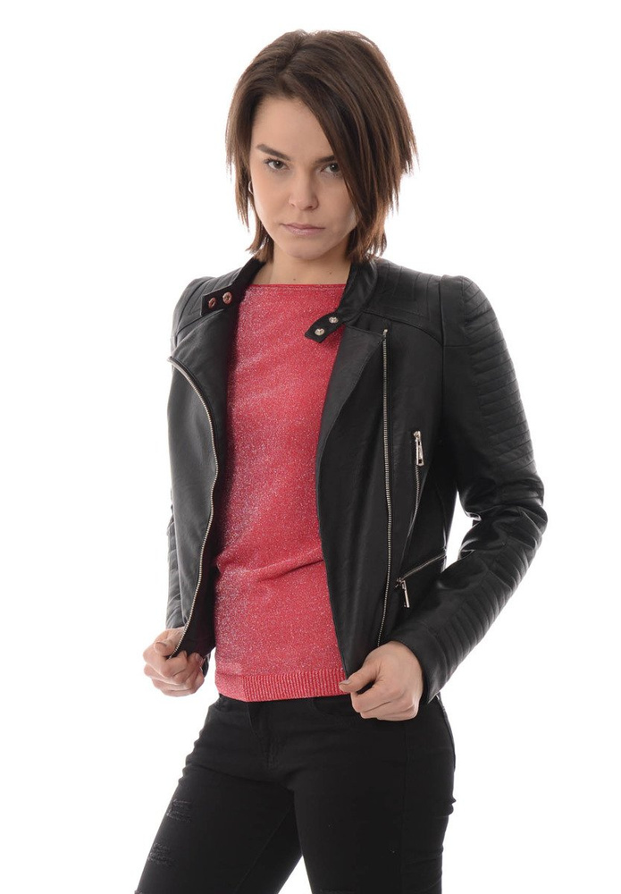 Rewelacyjna Damska Kurtka Ramoneska Betina Czarna