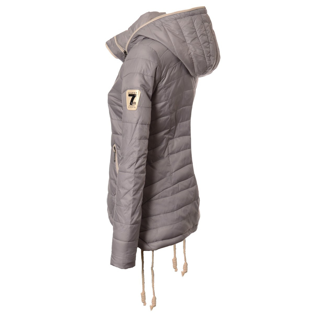 Kurtka Wiosenna - Jesienna Damska Ortalionowa Monica Szara