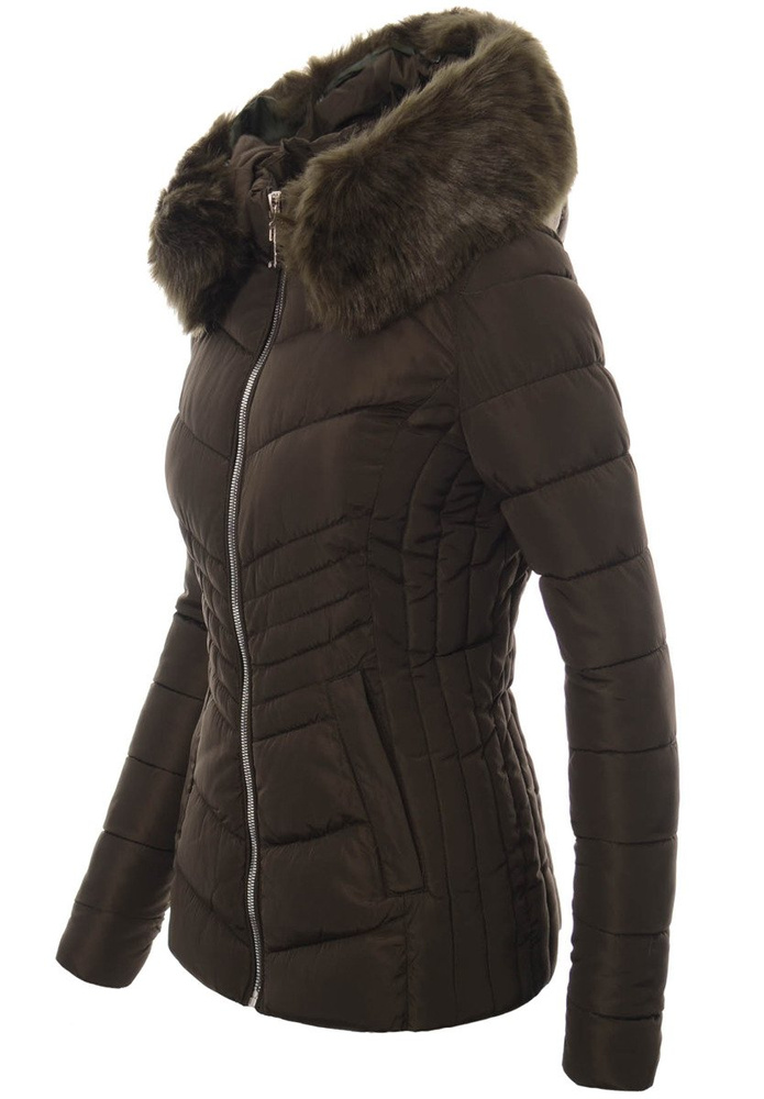 Damska Zimowa Kurtka Ortalionowa Zielona