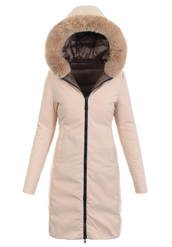 Damska Kurtka Ortalionowa Dwustronna Mary Brązowa