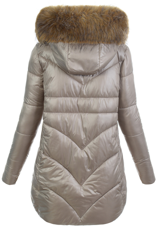 Damska Kurtka Zimowa Justyna Cappuccino