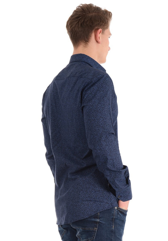 Męska Koszula Granatowa