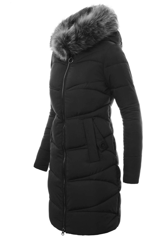 Damska Zimowa Kurtka Ortalionowa Klementyna Czarna