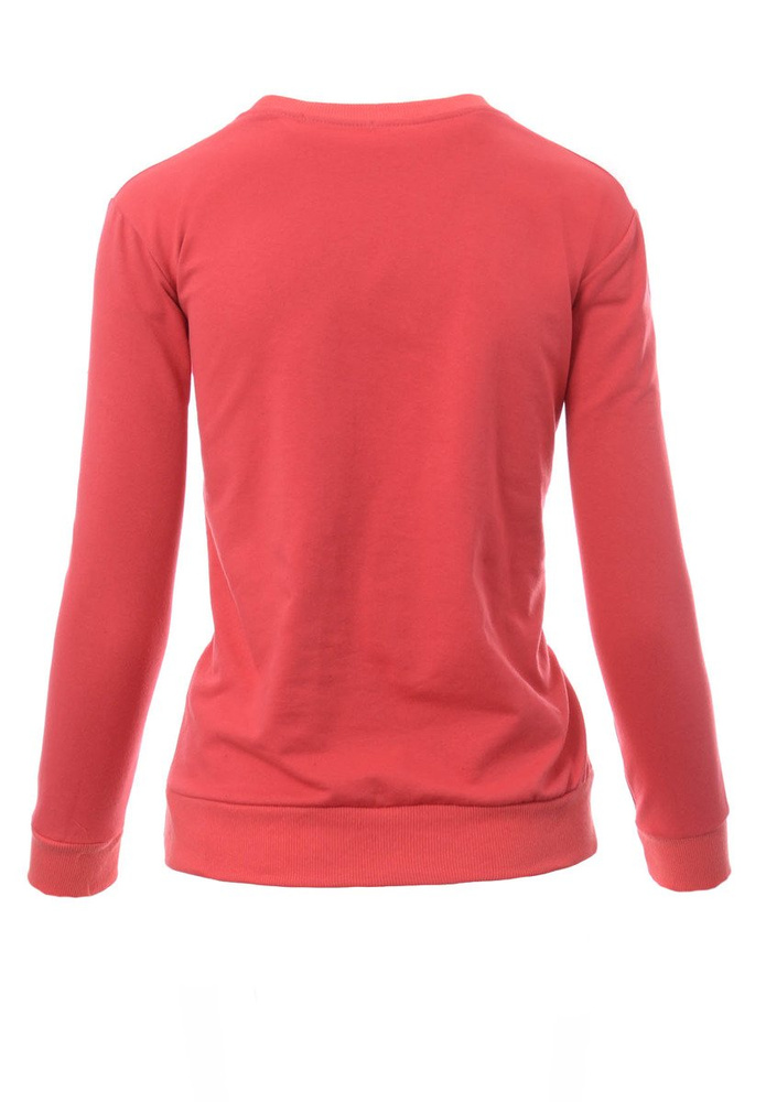 Damska Bluza Bawełniana Nadruk Korona Malinowa