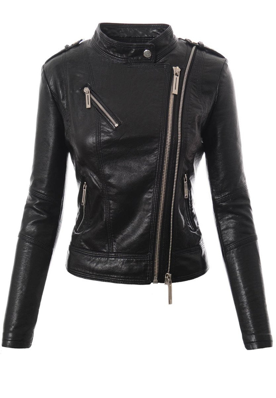 Rewelacyjna Damska Kurtka Ramoneska Czarna