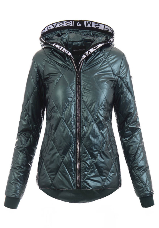 Damska Wiosenna Kurtka Syntia Zielona