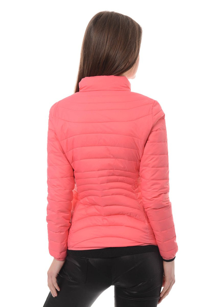 Damska Wiosenna Kurtka Różowa