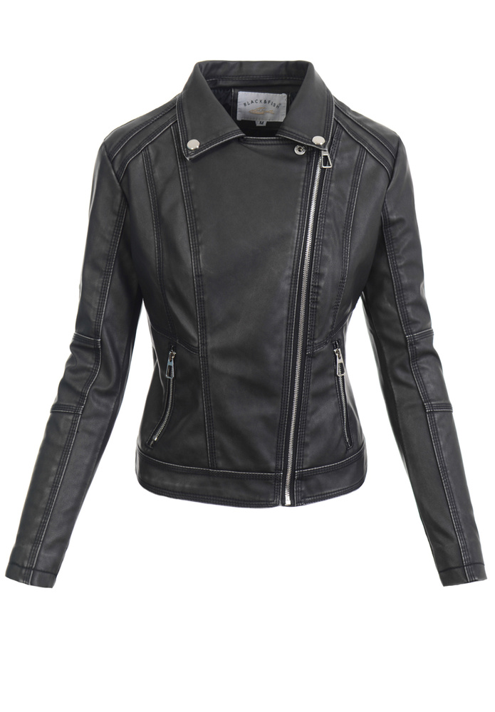 Damska Kurtka Ramoneska Agnieszka Czarna