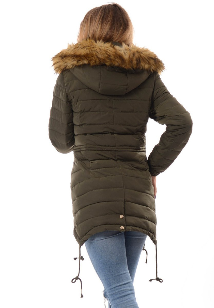 Damska Zimowa Kurtka Ortalionowa Kristin Zielona