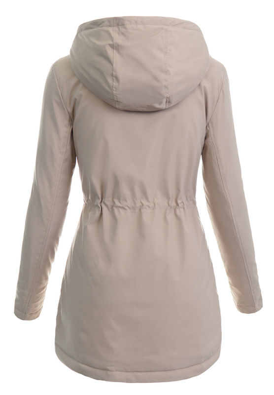 Damska Kurtka Parka Wiosenna Alisa Cappuccino