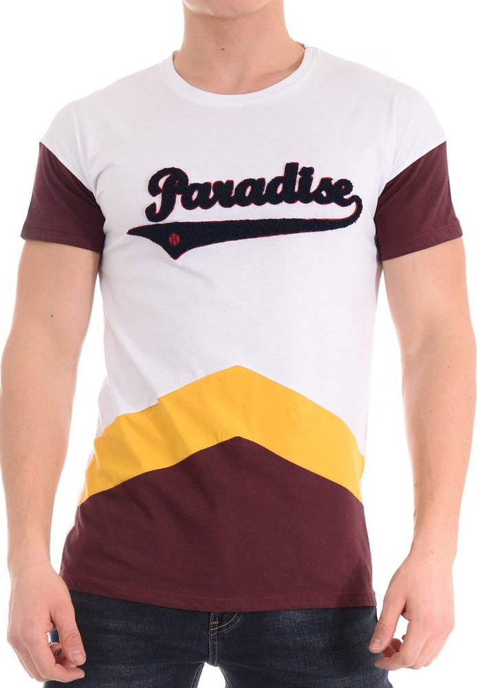 Męska Koszulka T-Shirt Nadruk Biała