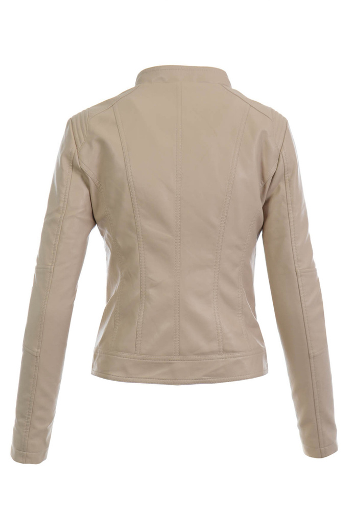 Damska Kurtka Ramoneska Asteria Beżowa