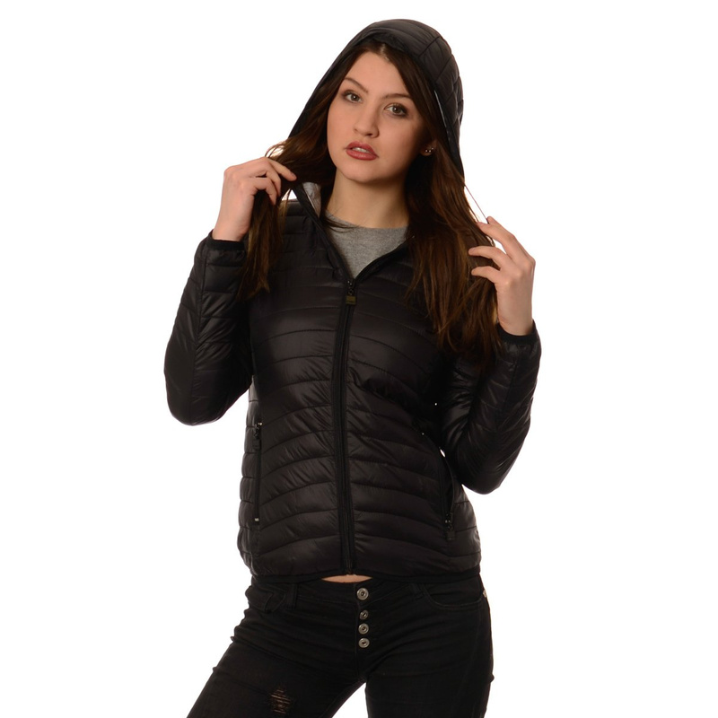 Damska Wiosenna - Jesienna Kurtka Ortalionowa Veronica Czarna