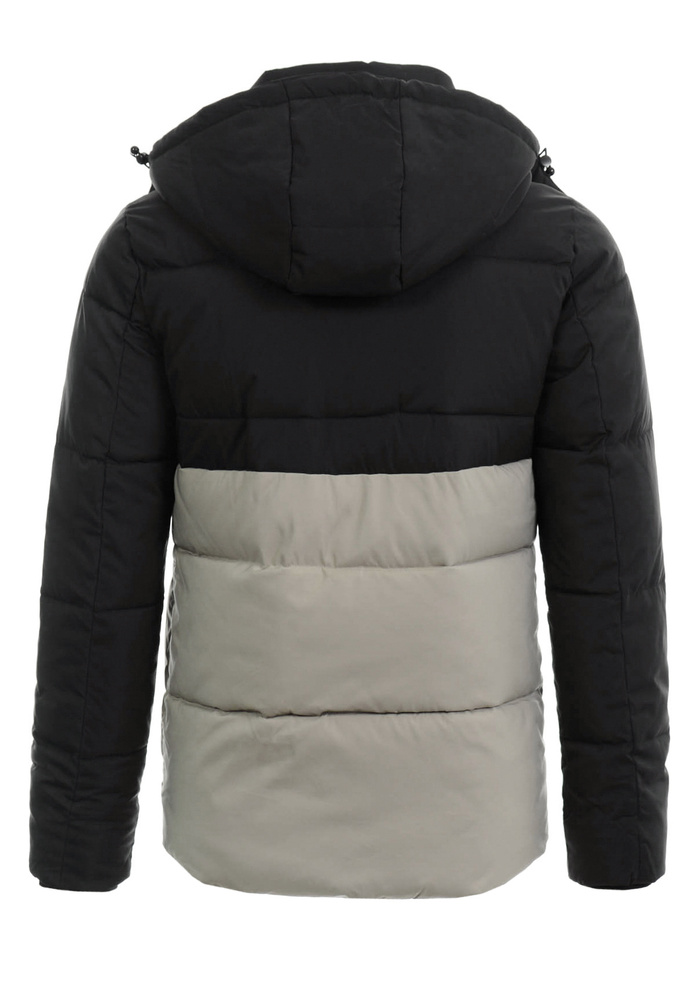 Męska Zimowa Kurtka Roman Kremowo-Czarna