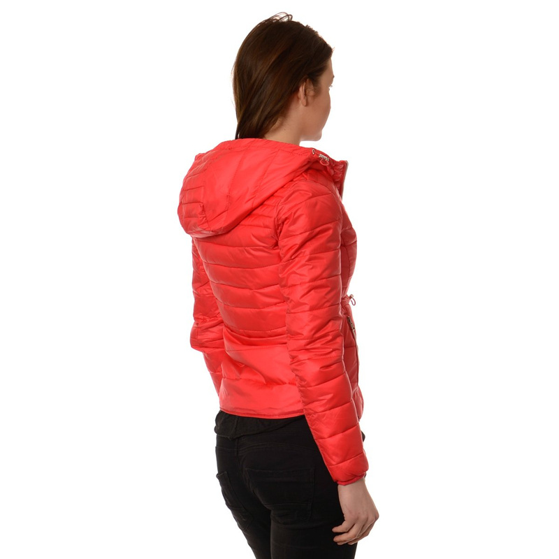 Damska Wiosenna  - Jesienna Kurtka Ortalionowa Carolina Malinowa