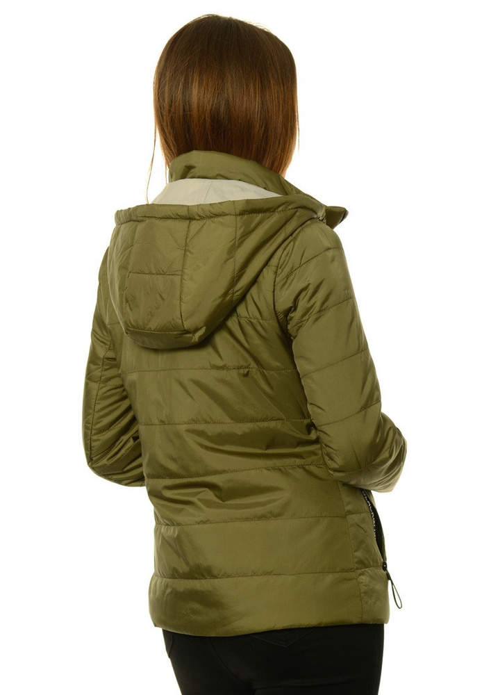 Damska Jesienna Wiosenna Kurtka Oliwkowa