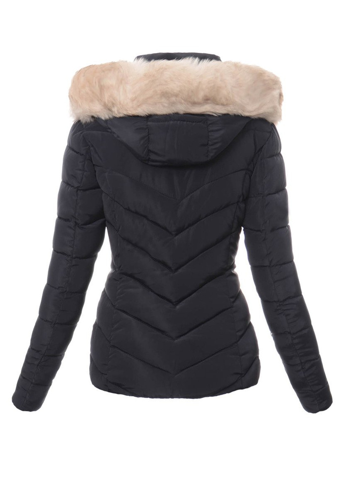 Damska Zimowa Kurtka Ortalionowa Martyna Granatowa