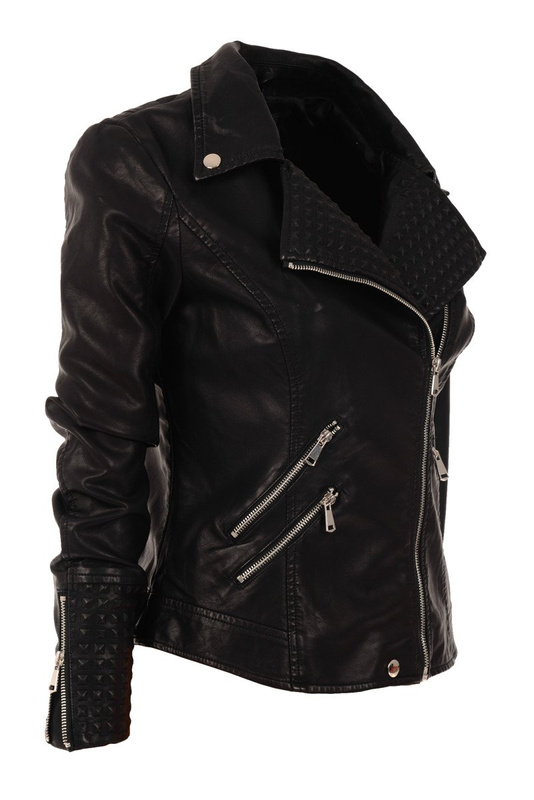 Damska Kurtka Ramoneska Czarna