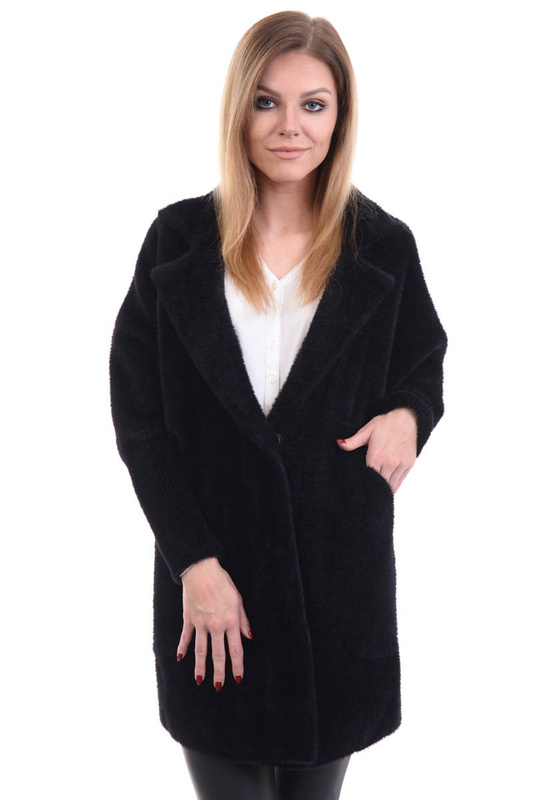 Damski Kardigan Narzutka Czarna
