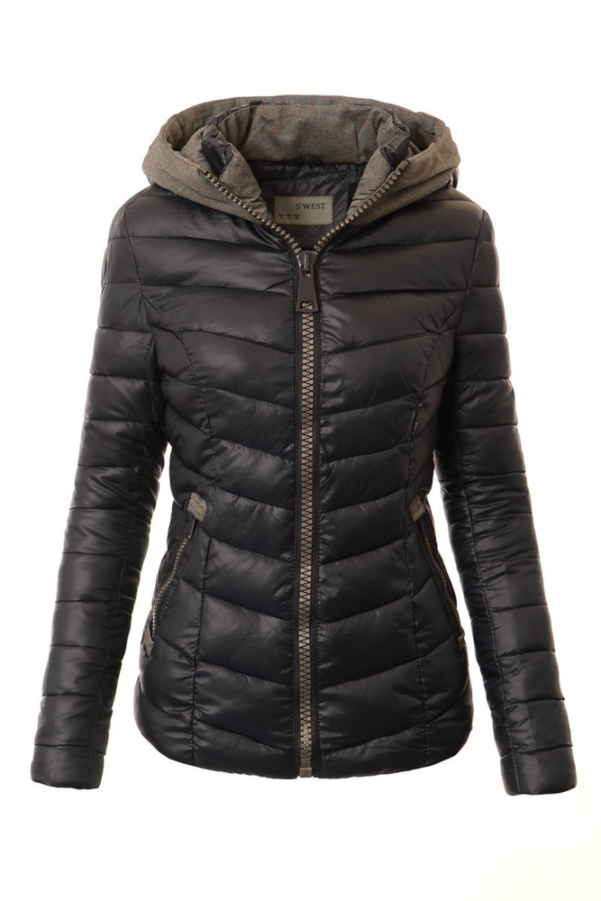 Damska Zimowa Ortalionowa Kurtka Elissa Granatowa