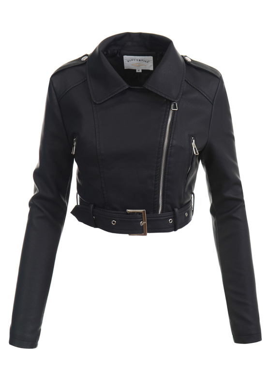 Damska Kurtka Ramoneska Olga Czarna